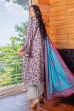 2PC Unstitched Printed Lawn Shirt and Dupatta