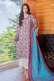 2PC Unstitched Printed Lawn Shirt and Dupatta