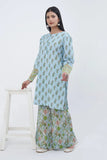 2PC Unstitched Printed Lawn Shirt and Trouser