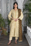 3PC Embroidered Unstitched Khaddar Suit KKE-2955