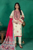 3PC Embroidered Unstitched Khaddar Suit KKE-3018