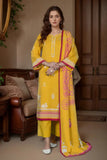 3PC Embroidered Unstitched Khaddar Suit KKE-3019