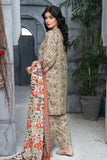 3PC Printed Unstitched Khaddar Suit KKH-3022