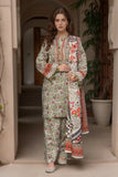 3PC Printed Unstitched Khaddar Suit KKH-3022