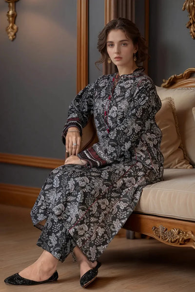 3PC Printed Unstitched Khaddar Suit KKH-3023