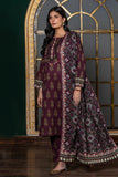 3PC Printed Unstitched Khaddar Suit KKH-3024