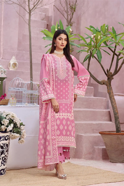 3PC Printed Unstitched Lawn Suit