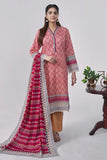 3PC Printed Unstitched Lawn Suit