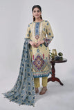 3PC Printed Unstitched Lawn Suit