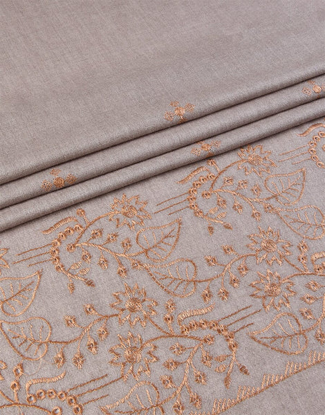 Embroidered Shawl-6 Olive