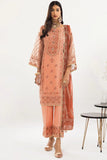 3 Pcs Unstitched EMB Chiffon Suit