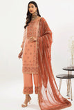 3 Pcs Unstitched EMB Chiffon Suit